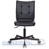 Кресло офисное БЮРОКРАТ CH-330M, крестовина металл, без подлокотников, иск.кожа черная (BLACK)