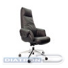 Кресло руководителя 	AR-C107L-H, крестовина хром, мультиблок, максимальная нагрузка 135кг, кожа/экокожа черная (PW8616/K61-5)