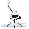Кресло руководителя BRABIX Premium Genesis EX-517, пластик белый, ткань/экокожа/сетка черная, BRABIX-NOV