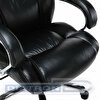 Кресло руководителя BRABIX Premium Status HD-003, нагрузка до 250 кг, рециклированная кожа, хром, черное, BRABIX-NOV