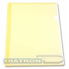 Папка-уголок  А4, пластик, 0.15мм, прозрачная желтая