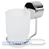 Стакан для туалетных принадлежностей LAIMA, нержавеющая сталь/стекло, крепление к стене