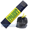 Мешки для мусора ПНД   30л х 20шт,  14мкм, ГРАНИТ, в рулоне, черные, с завязками