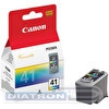 Картридж CANON CL-41 для PIXMA MP140-190/210/220/300/310/450/460, iP1200/1300/1600/1700/1800/1900/2200/2500/2600/6210D/6220D, 155стр, Color